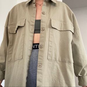 Oak + Fort Oversized Shacket